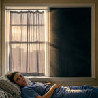  Night shift nurse unable to sleep with light leaking through curtain edges